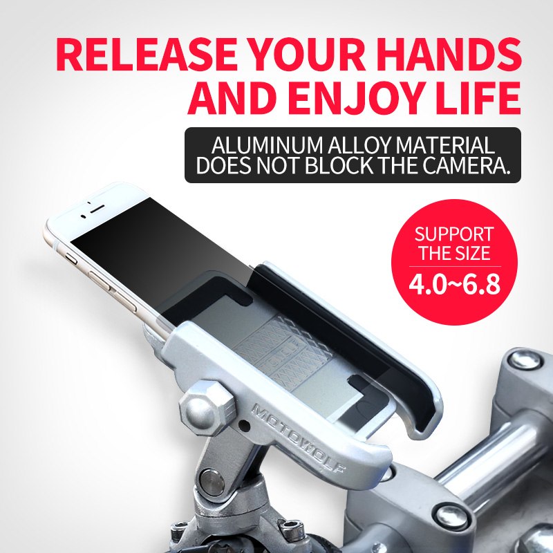 Aluminum Motorcycle Phone Navigation Holder for Bikes
